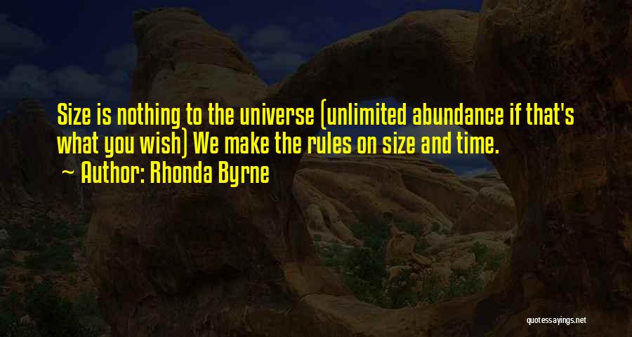 Size Of Universe Quotes By Rhonda Byrne