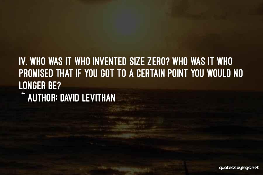 Size Zero Quotes By David Levithan