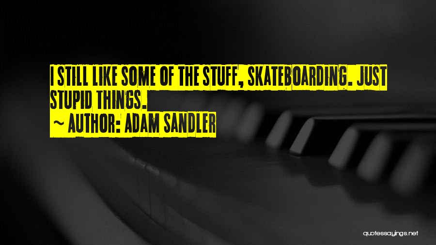 Skateboarding Quotes By Adam Sandler