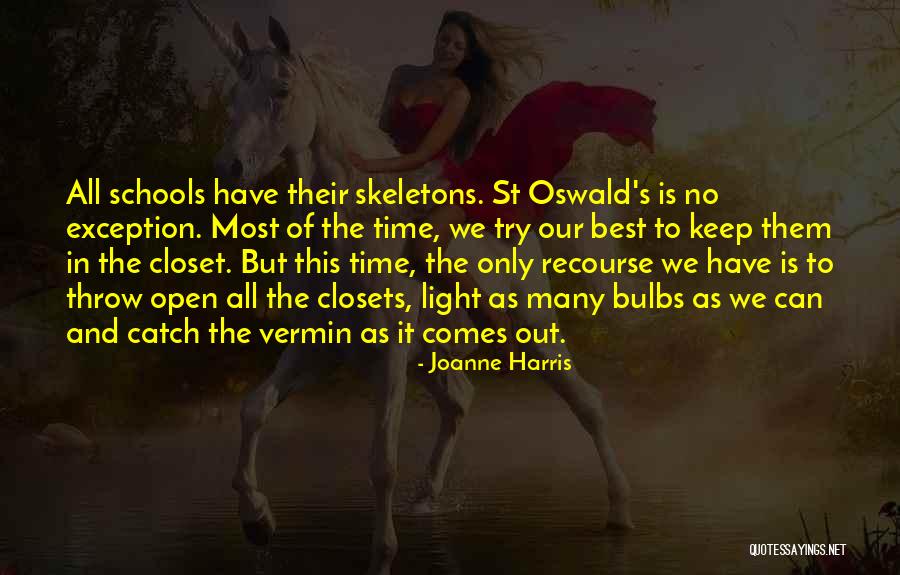 Skeletons In Your Closet Quotes By Joanne Harris