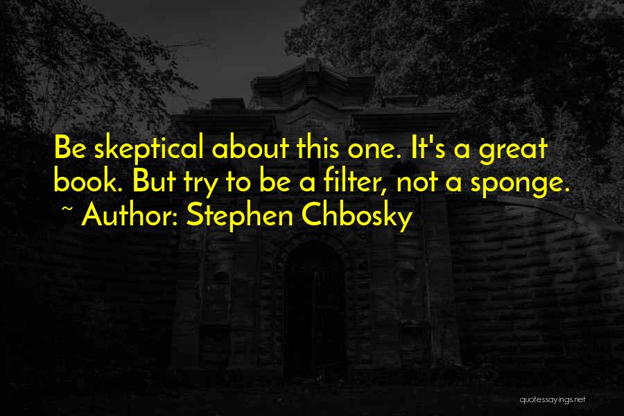 Skeptical Quotes By Stephen Chbosky