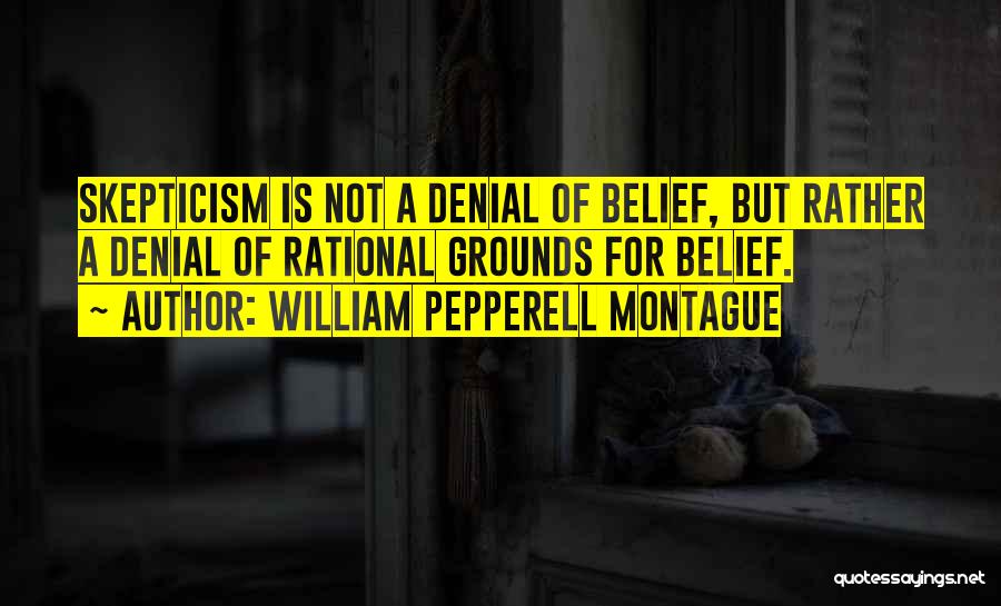 Skepticism Quotes By William Pepperell Montague