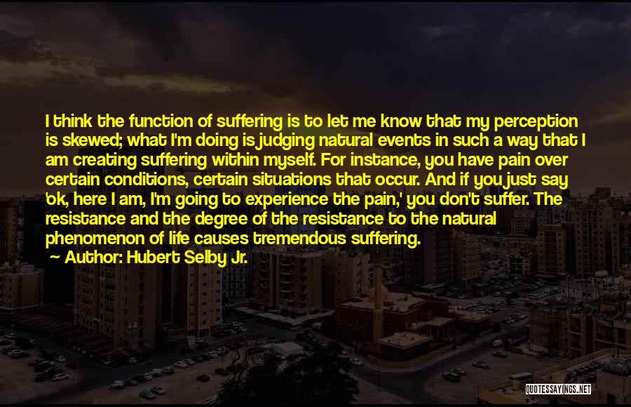 Skewed Perception Quotes By Hubert Selby Jr.