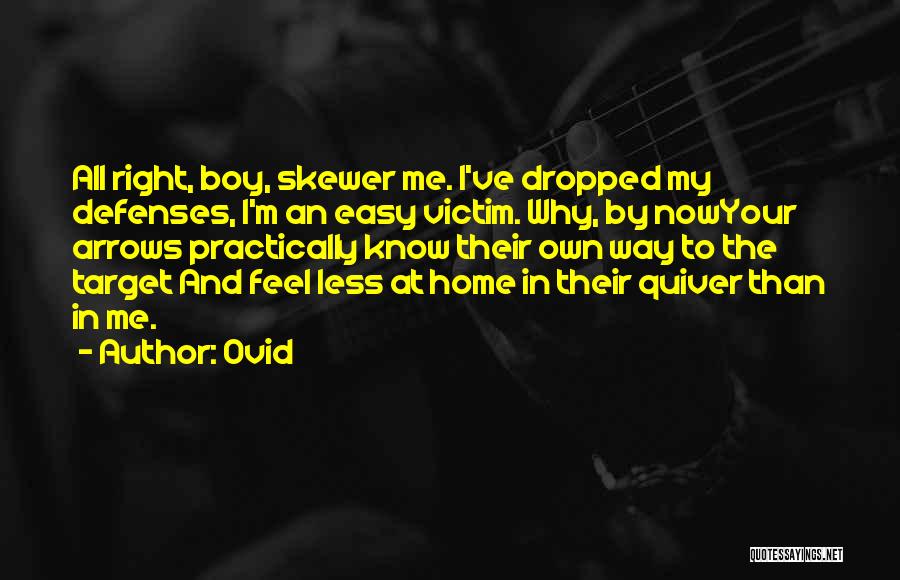 Skewer Quotes By Ovid