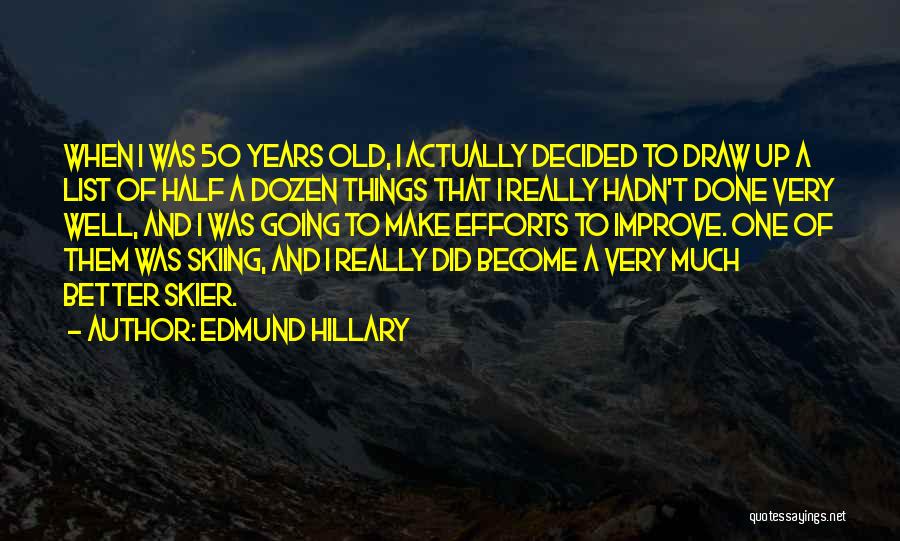 Skier Quotes By Edmund Hillary
