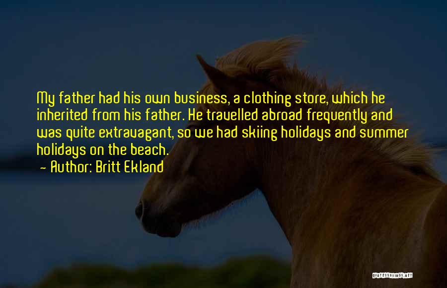 Skiing Quotes By Britt Ekland