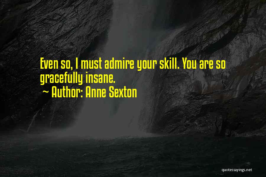 Skill Quotes By Anne Sexton