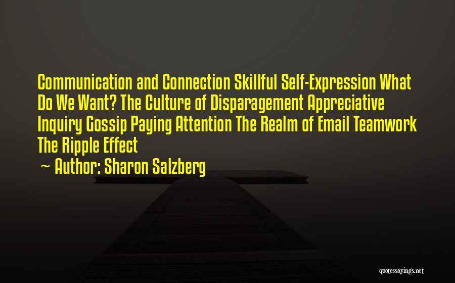 Skillful Communication Quotes By Sharon Salzberg