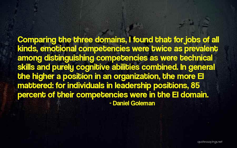 Skills And Abilities Quotes By Daniel Goleman Skills And Abilities Quotes By Daniel Goleman