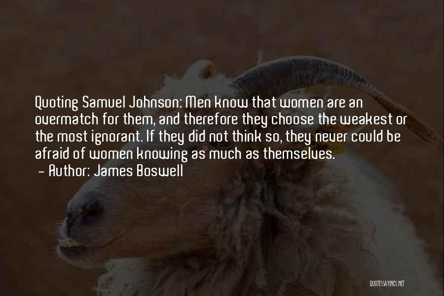 Skills And Abilities Quotes By James Boswell