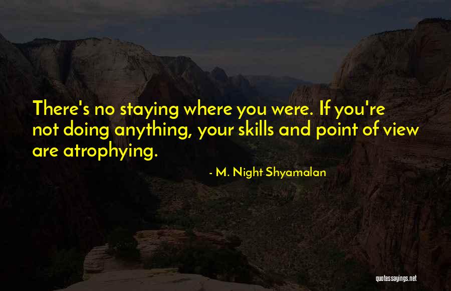 Skills Not Quotes By M. Night Shyamalan Skills Not Quotes By M. Night Shyamalan