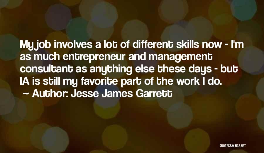 Skills Of An Entrepreneur Quotes By Jesse James Garrett