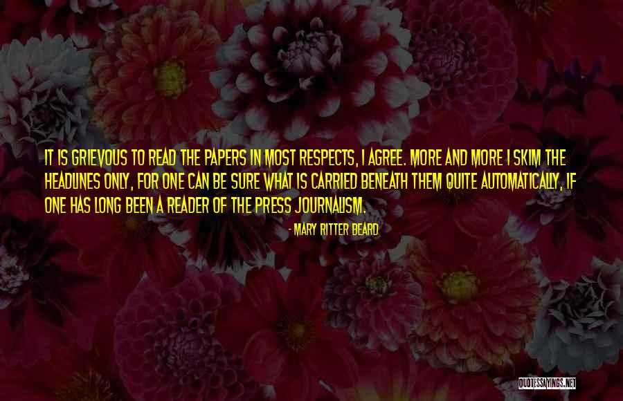 Skim Quotes By Mary Ritter Beard Skim Quotes By Mary Ritter Beard