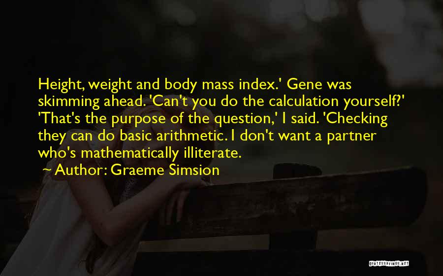 Skimming Quotes By Graeme Simsion