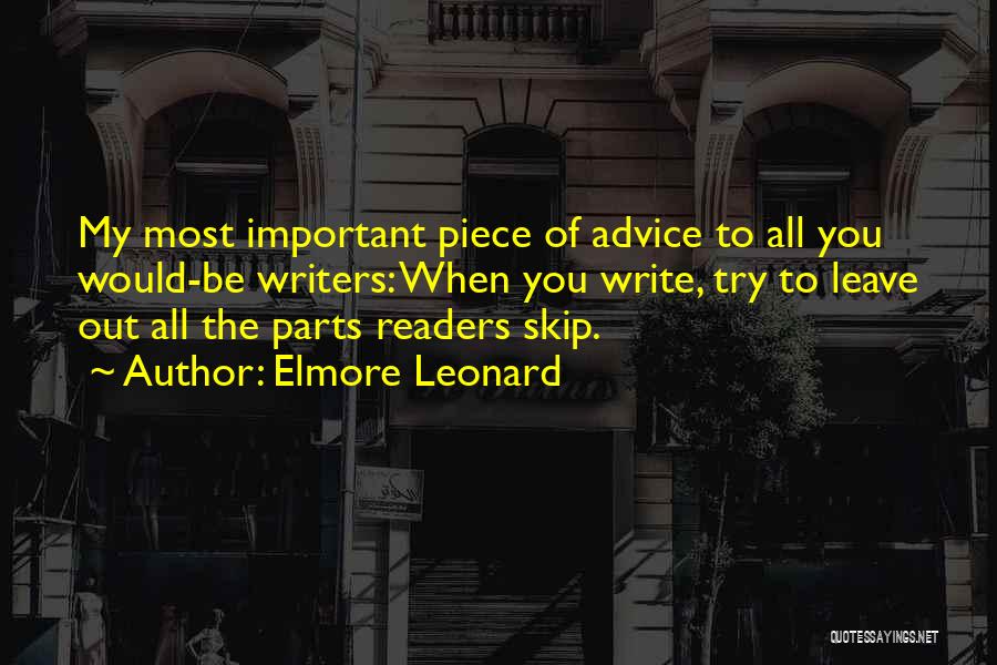 Skip Quotes By Elmore Leonard