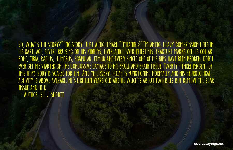 Skull And Bone Quotes By S.L.J. Shortt