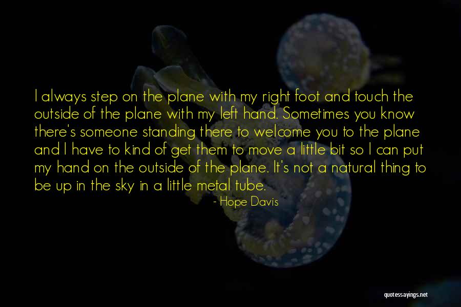 Sky And Plane Quotes By Hope Davis