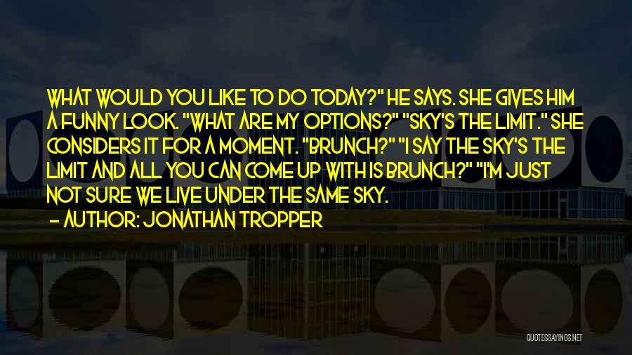 Sky Is My Limit Quotes By Jonathan Tropper