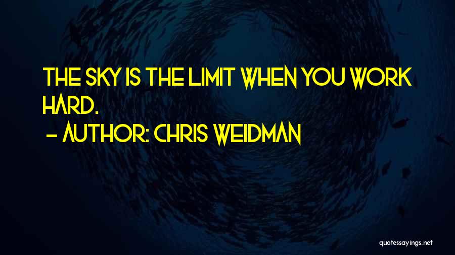 Sky Is Not The Limit Quotes By Chris Weidman