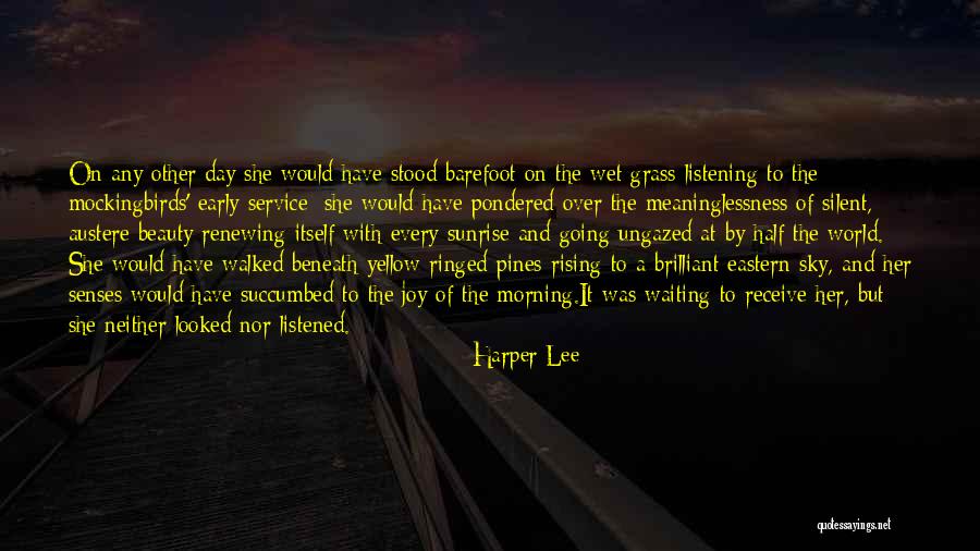 Sky Morning Quotes By Harper Lee Sky Morning Quotes By Harper Lee