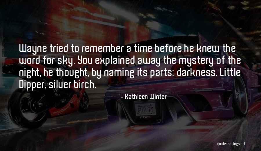 Sky Night Quotes By Kathleen Winter Sky Night Quotes By Kathleen Winter