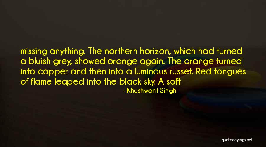 Sky Orange Quotes By Khushwant Singh Sky Orange Quotes By Khushwant Singh