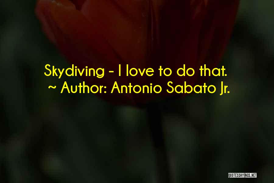 Skydiving Quotes By Antonio Sabato Jr.