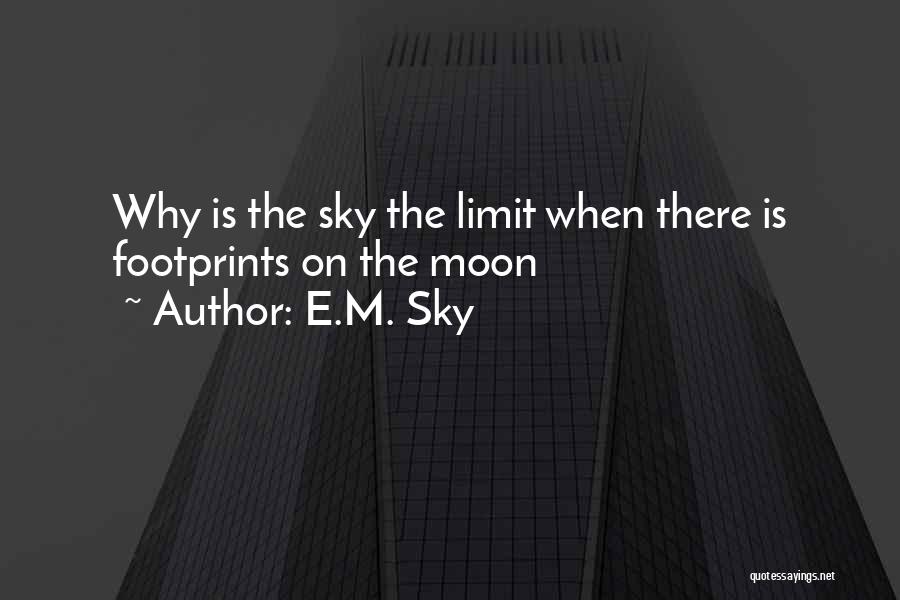 Sky's Not The Limit Quotes By E.M. Sky