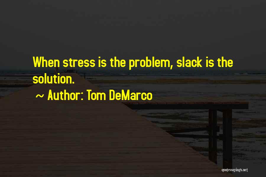 Slack Quotes By Tom DeMarco