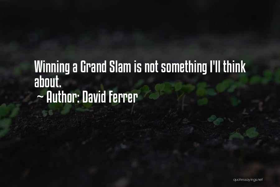 Slam Quotes By David Ferrer