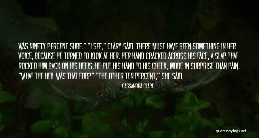 Slap In The Face Quotes By Cassandra Clare