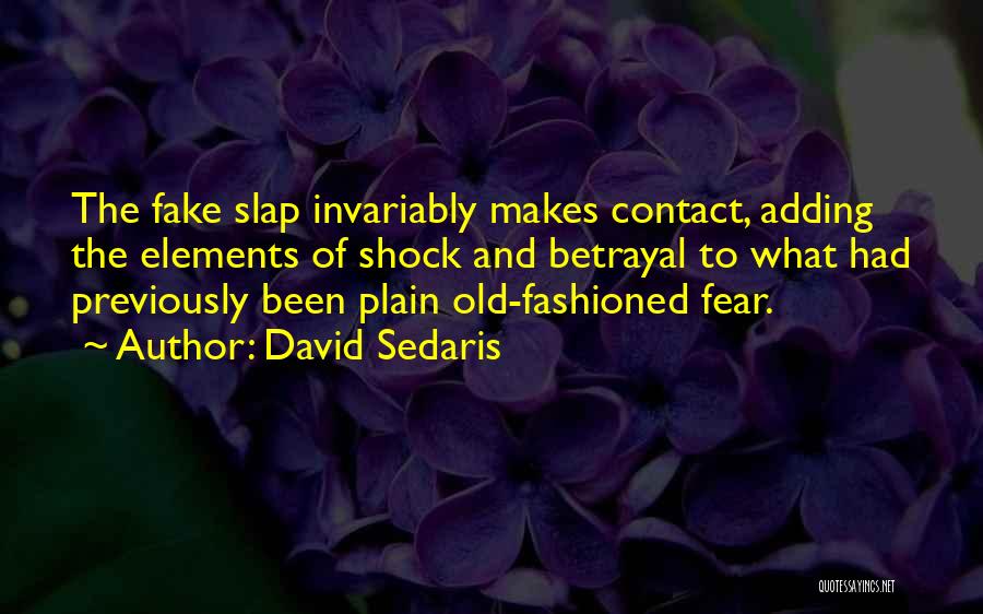 Slap Quotes By David Sedaris