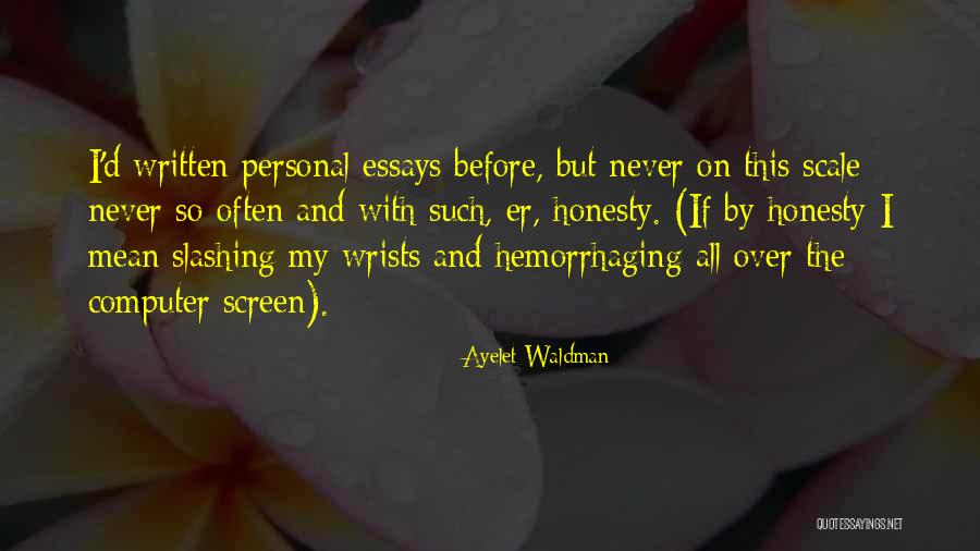 Slashing Quotes By Ayelet Waldman