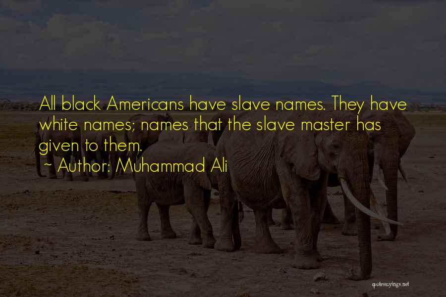 Slave Master Quotes By Muhammad Ali
