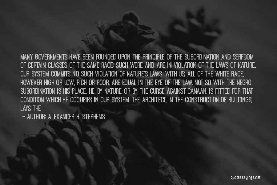 Slavery In America Quotes By Alexander H. Stephens