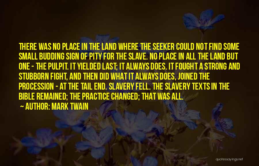 Slavery In The Bible Quotes By Mark Twain