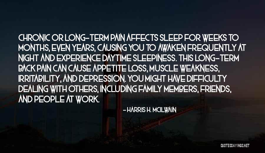 Sleep And Depression Quotes By Harris H. McIlwain