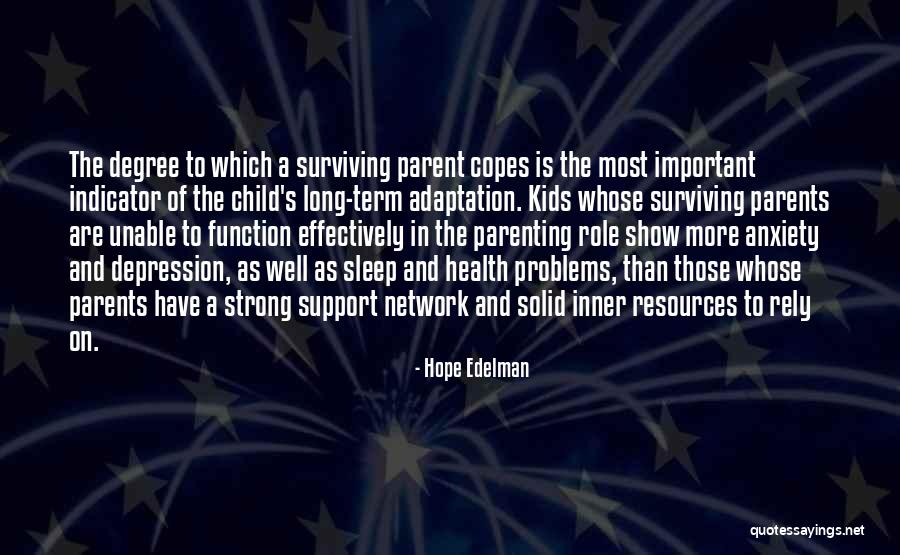 Sleep And Depression Quotes By Hope Edelman