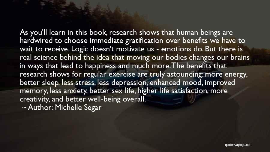 Sleep And Depression Quotes By Michelle Segar