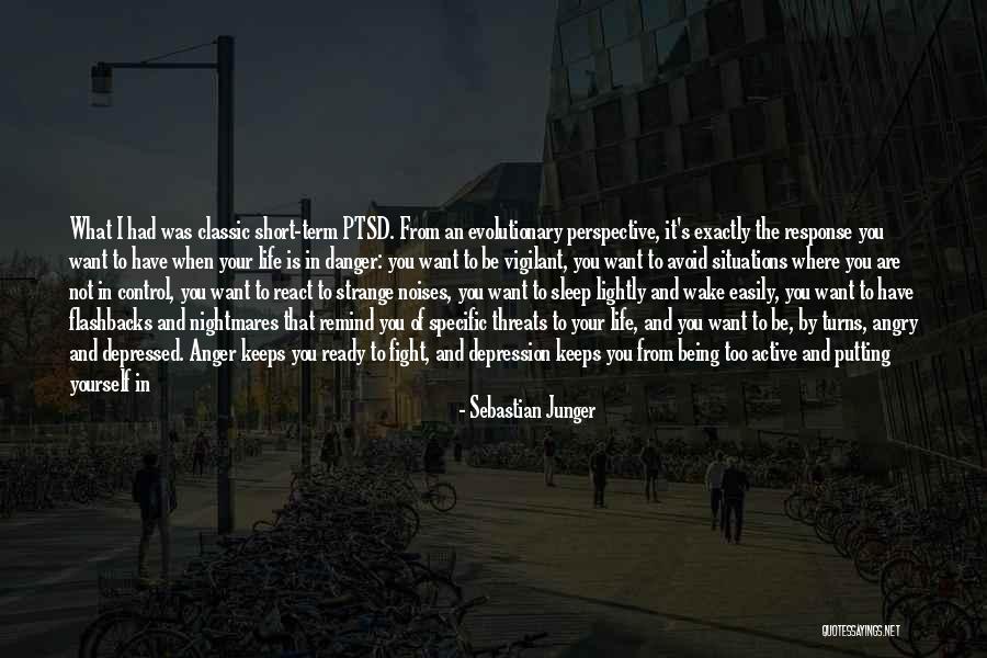 Sleep And Depression Quotes By Sebastian Junger