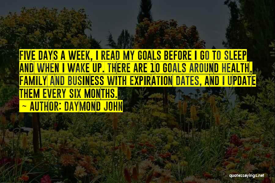 Sleep And Health Quotes By Daymond John