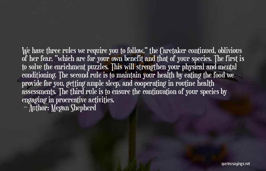 Sleep And Health Quotes By Megan Shepherd