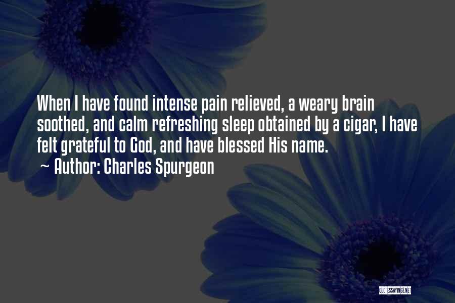 Sleep And Pain Quotes By Charles Spurgeon