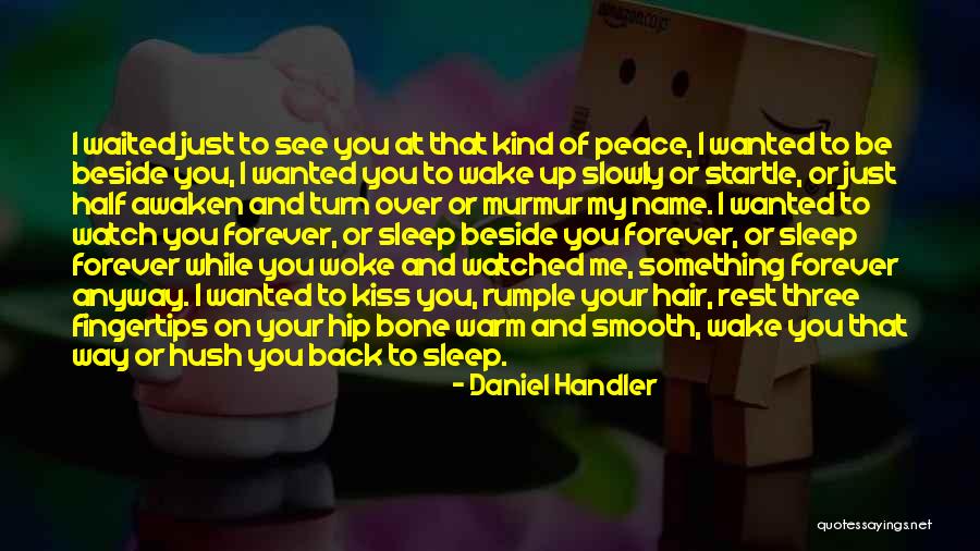 Sleep And Peace Quotes By Daniel Handler Sleep And Peace Quotes By Daniel Handler