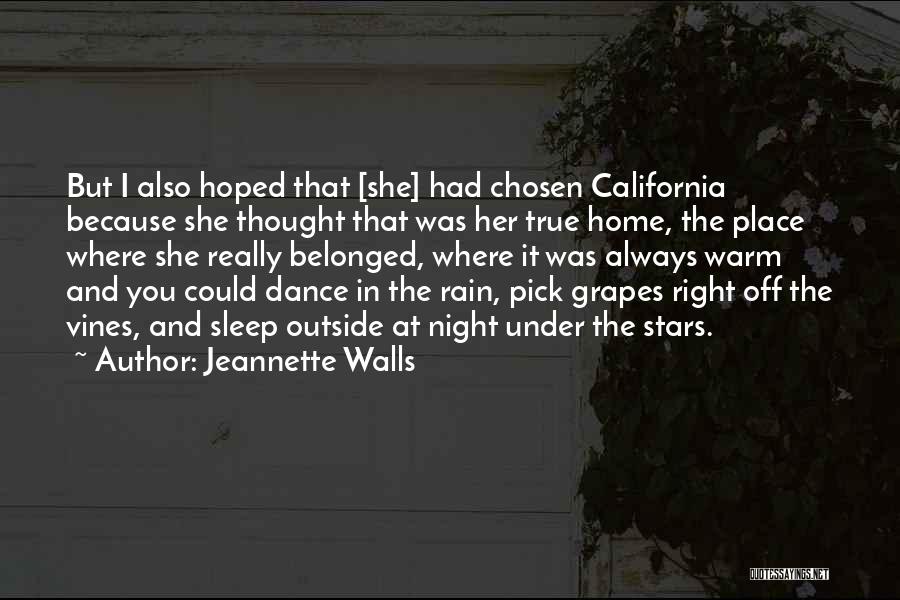 Sleep And Rain Quotes By Jeannette Walls