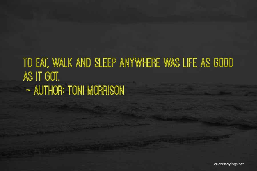 Sleep Anywhere Quotes By Toni Morrison