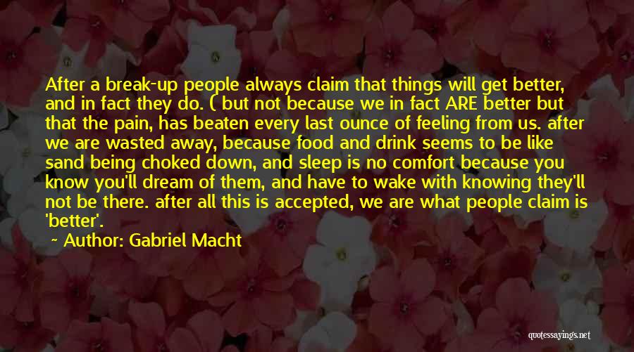 Sleep Away The Pain Quotes By Gabriel Macht