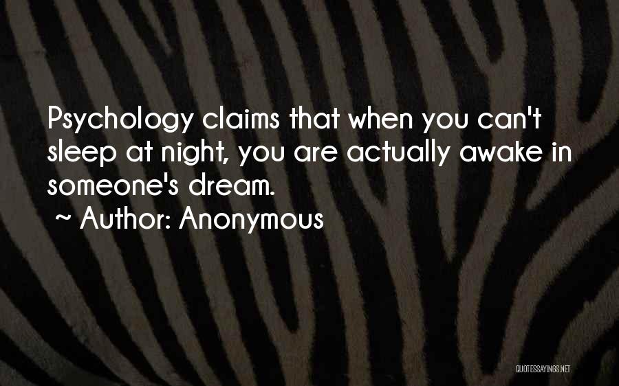 Sleep Dream Love Quotes By Anonymous