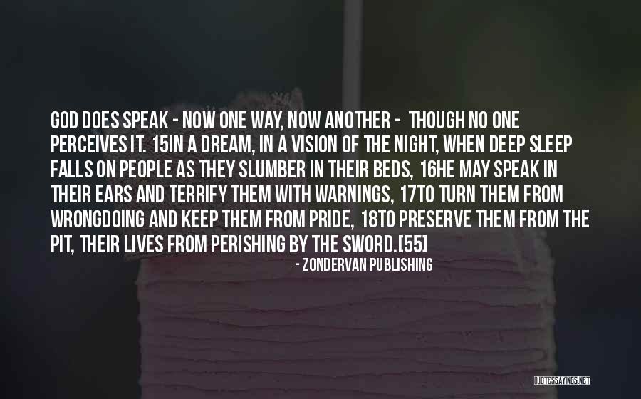 Sleep Dream Quotes By Zondervan Publishing