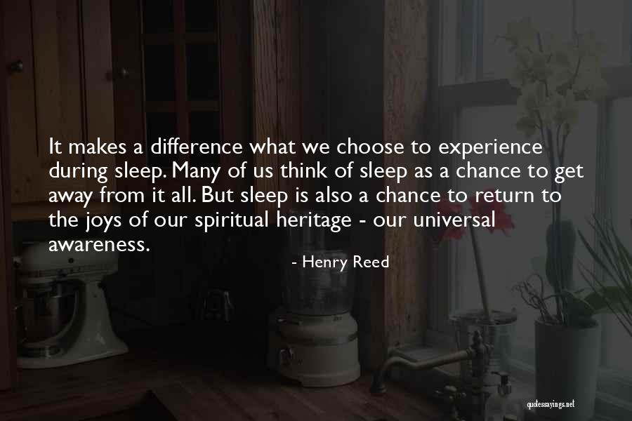 Sleep It Away Quotes By Henry Reed Sleep It Away Quotes By Henry Reed